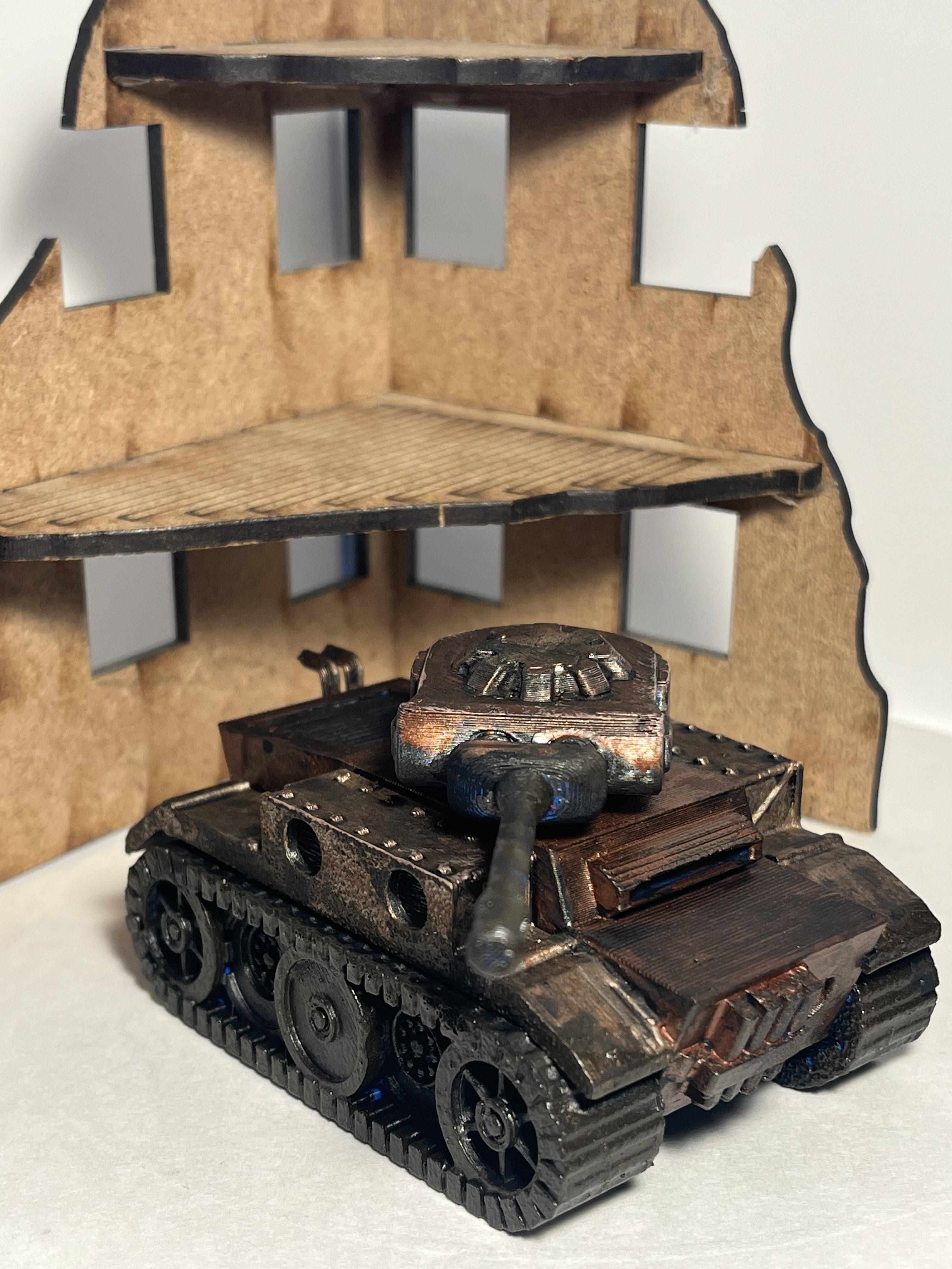 Painted TREADS tank miniature from the community